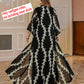 New Middle Eastern Women's Clothing: Elegant High-End Sequin Embroidered Black Robe, Loose and Comfortable for Commuting, Breathable Muslim Beach Vacation Cardigan, Mesh Cover-Up, Dubai Saudi Traditional Attire, Long-Sleeve S