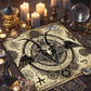 Gothic Decorative Tablecloth Tarot Tablecloth Tarot Enthusiast Astrology Ritual Cloth Polyester Altar Decorative Pad
