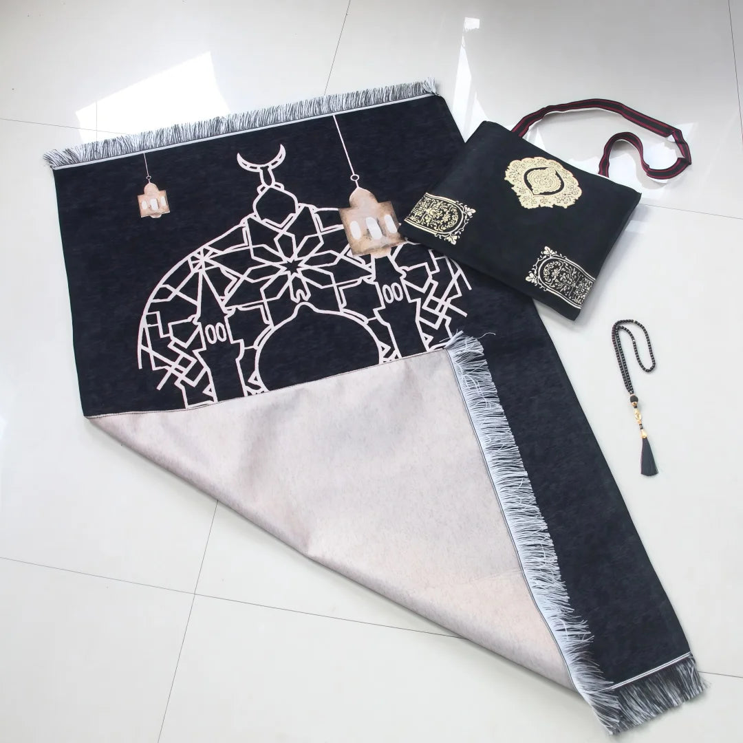 Muslim Prayer Rug Islamic Prayer Mat With Elegant Bag Prayer Mat Islamic Gifts Praying Rug Muslim Praying Mat Muslim Gifts