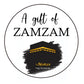 Personalised ZamZam Water Bottle Stickers Hajj Umrah Mubarak Eid Label Box Bag Seal Muslim Ramadan Kareem Celebration
