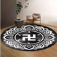 Six character mantra floor mat meditation mat energy yoga meditation mat circular anti slip mat