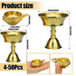 4-50Pcs  Diya Brass Oil Lamp Copper Butter Lamp Holder Traditional Indian Oil Lamp For Puja Kuber Indian Diwali Gifts