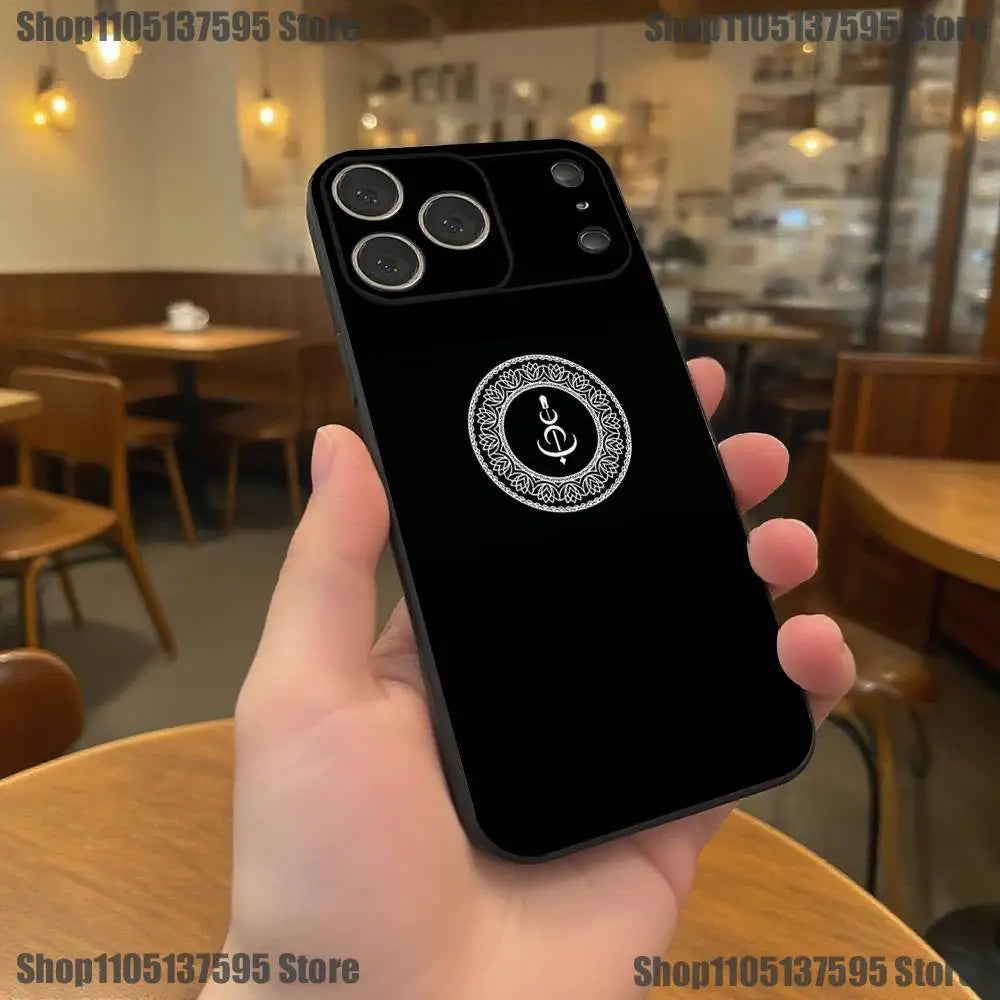 Sikh Khanda Sikhism SOVEREIGN Phone Case For iPhone 17,16,15,14,13,12,11,Pro,XS,Max,XR,Plus,E,SE4,Mini Black Soft Cover