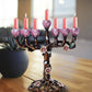 Tree of Flower 7 Branch Candle Holder for Hanukkah Menorah Candelabrum Candlestick Stand for Christmas Party Wedding Celebration