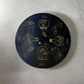 Muy Bien 1PC Wooden Pendulum Board for Divination Meditation Metaphysical Altar Coaster Crystal Base Mat Signs for Home Decor