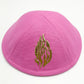 19cm Linen Kippah with Flashing Fire Symbol for Men Yamaka Hat Kippot Kipa Kipot Black White Color