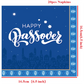Passover Decorations Happy Passover Tableware Set Napkins 7/9 inch Plates Jewish Festival Disposable Seder Plates or Passover