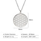 Flower of Life Sacred Geometry Necklace Stainless Steel Mandala Neck Chain Women Men Vintage Universal Spiritual Jewelry