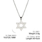 New Fashion Star of David Pendant Necklace  Simple Stainless Steel Necklace Jewelry Gift Wholesale