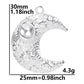 100% Stainless Steel Moon Pendants For Jewelry Making Supplies Various Luna Animal Wings Sun Star Eye Charms In Bulk Accessories