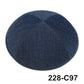 GIU 19cm Jewish Jean Denim Kippo Hats Caps Skullies Beaniest Kipa Yarmulke Kippah Dome For Wedding And Events