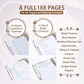 188pages Wedding Plan Book Hardcover Wedding Planner Notebook Bridal Organizer Coil Flip Book Calendar Diary Love Witness Gift