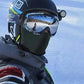 Breathable Black Cross Balaclava Caps for Men Face Ski Mask Beanie Four Seasons Bicycle Hiking Outdoor Sports Tool Bonnet