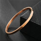 Fashion Cuff Bracelets Bangles Men Women Stainless Steel Gold Color Silver Color Black Bangle  Bracelet Luxury Jewelry