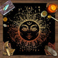 1pc Tarot card tablecloth, twelve constellations divination, starry sky altar cloth, Tarot card game decoration tablecloth