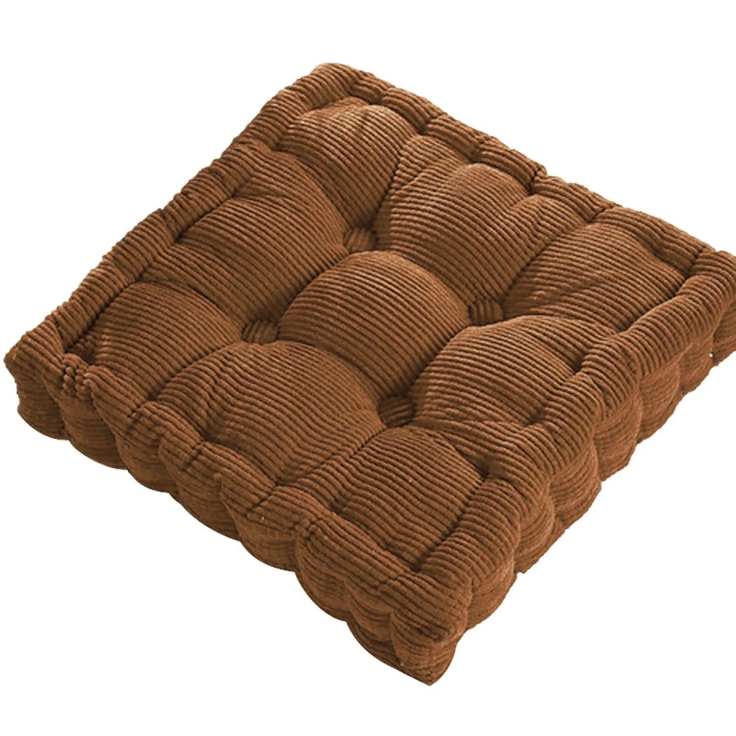 Meditation Floor Square Pillow For Seating On Floor Solid Tufted Thick Pad Cushion For Yoga Balcony Chair Seat Cushions