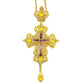 HTISOK Orthodox Cross Pendant Jesus Pendant Zinc Alloy Cross Necklace Gift for Priests with Gift Box Baptism Worship Blessing