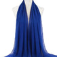 New Fashion Women Solid Chiffon Headscarf Ready To Wear Instant Hijab Scarf Muslim Shawl Islamic Hijabs Arab Wrap Head Scarves