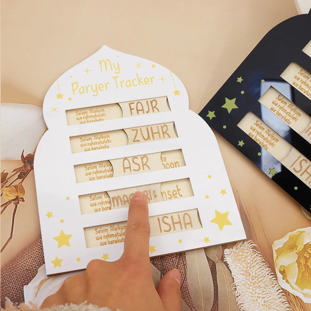 Ramadan Decor Kids Prayer Tracker Islamic Prayer Chart 5 Daily Kids Prayer Tracker
