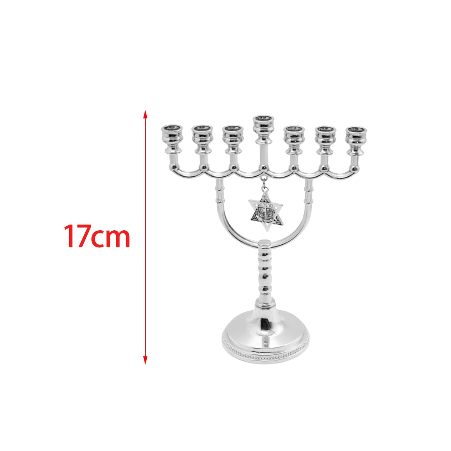 Hanukkah Star Menorah David Candelabra Candle Candlestick Holder Hand Paited Home Decoration Party Festival Candleholder Gifts