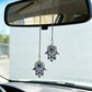 Evil Eye Hamsa Hand Car Hanging Key Chain Amulet  Good Luck Decor Gifts for Auto Rearview Mirror Pendant Decoraction