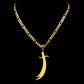 Islamic Imam Ali Zulfiqar Sword Pendant Necklace for Women Men Stainless Steel Gold Color Arabic Religion Chain Jewelry NZZZ764