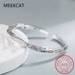925 Sterling Silver Geometry Totems Open Bracelets Bangles For Women Luxury Designer Jewelry Gift Female Free Shipping