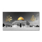 Holy City Mecca Islamic Sacred Landscape Muslim Mosque Canvas Paintings Poster and Print Wall Art Pictures for Living Home Decor