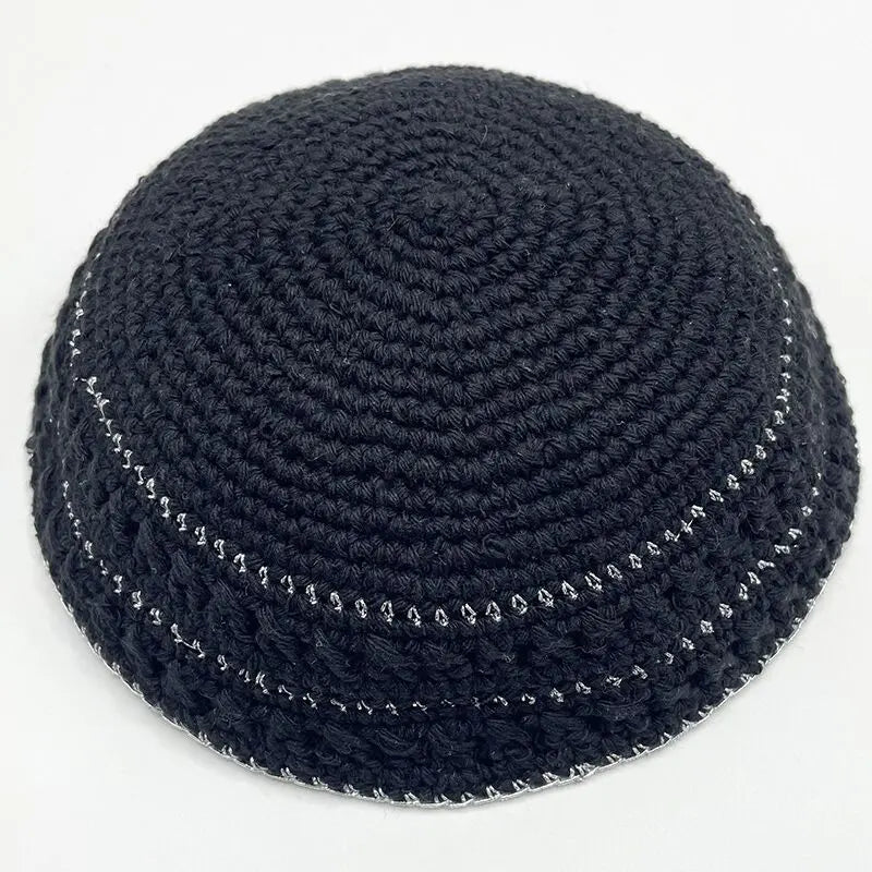 Jewish 20cm Kippah Handmade Knitted Yamaka Hat for Men Kipa Yarmulke  Judaica Best Gifts