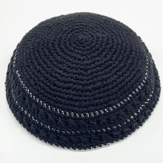 Jewish 20cm Kippah Handmade Knitted Yamaka Hat for Men Kipa Yarmulke  Judaica Best Gifts