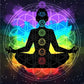 Indian Buddha Statue Meditation Chakra Mandala Print Art Canvas Poster for Living Room Decoration Home Wall Decor Picture