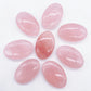 53MM Natural Rose Quartz Palm Hot Compress Massage Crystal Pink Stone Reiki Healing Eliminating Fatigue Home Decoration Gift