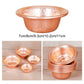 Small Copper Bowl Tabletop Decor Altar Supplies Pet Food Bowls Ornament for Meditation Rituals Sacrifices Home Kitchen Temple