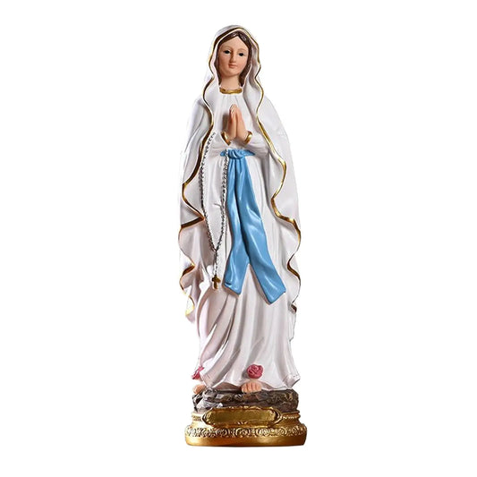 Roman Catholic Sculpture Resin Tabletop Statue Decorative Figurine Figure Mary Statue 30cm Height