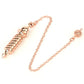 Copper Metal Pendulum for Dowsing Divination Energy Work Meditation Scrying Witchcraft Pendulums Tool Spiritual Pendulos X092