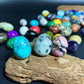 EG1-7 Mini Natural Stone Egg, Small Polished Egg Shaped Stone for Meditation Stress Relief Fidget Palm Desk Decor Gift