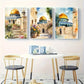 3pcs Al-Aqsa Mosque Canvas Art Prints, Retro Waterproof Unframed Wall Decor for Living Room, Bedroom, Office, Cafe, Bar - Framel