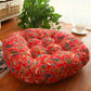 Thickened Round Cushion Cotton Linen Futon Bay Window Mat Tatami Cushion Ethnic Fabric Worship Mat Teahouse Yoga Floor Cushion
