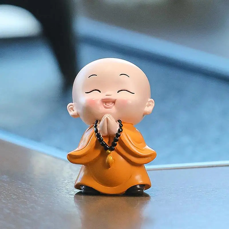 Mini Buddhas Statue Little Buddhists Monks Buddhism Figurine Zen Ornament Home Aquarium Tank Garden Yard Decoration
