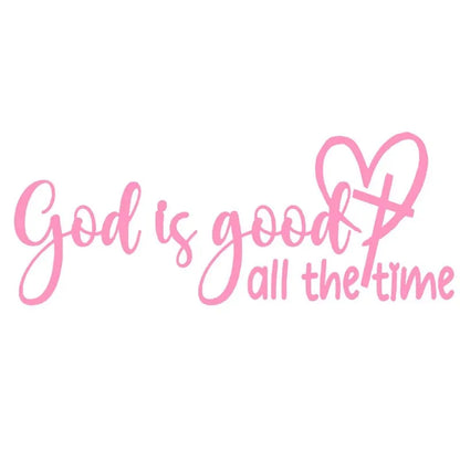 "God is always good" car sticker - Christian-themed Bible verse car sticker, inspirational religious car window sticker, elegant