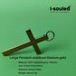 Anodized Titanium Cross Pendant Sensitive Skin Friendly Wear Resistant God's Glory