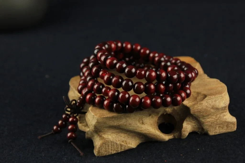 108 Beads 8mm Sandalwood Buddhist Jewelry Buddha Wood Prayer Bead Mala Unisex Men Bracelets & Bangles Jewelry