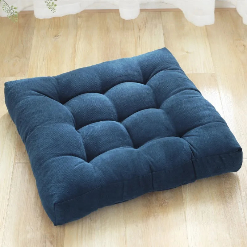 Floor Pillow Square Floor Seating Pillow Cushion Meditation Yoga Seat Kneeling Pillows Thick Tufted Cushions Mat Pad Balcony