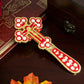 HTISOK Orthodox Blessing Handheld Church Cross Gold Plated Colorful Enamel Jesus icon Cross INRI Crucifix Single Face Jesus