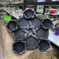 Crystal Ball Holder Astrology Pentacle Altar Plate Resin Tealight Holder Tray Witchcraft Altar Supplies Home Decor