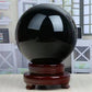 Natural Black Obsidian Sphere Healing Crystal Magic Ball Reiki Stones feng shui Sphere Collectibles Home Decor Without Base