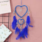 Indian Pink Purple Feather Dreamcatcher Love Wall Hanging Room Decor Handmade Aesthetic Retro Dream Catcher Wind Chime Ornament