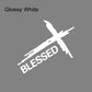Car Sticker Creative Jesus Blessed Graphics Decor Decal Auto Tuning Accessories for Van RV Motorhome Caravan Cargo Minibus MPV