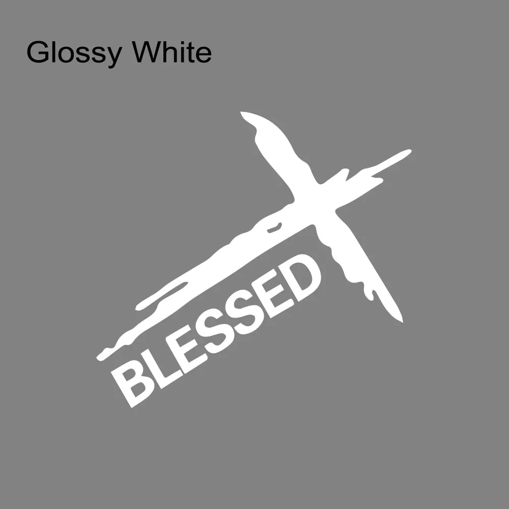 Car Sticker Creative Jesus Blessed Graphics Decor Decal Auto Tuning Accessories for Van RV Motorhome Caravan Cargo Minibus MPV