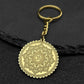 OM Yoga Lotus Flower Keychain Women Men Stainless Steel Gold Silver Color Buddha Mandala Meditation Spiritual Indian Jewelry